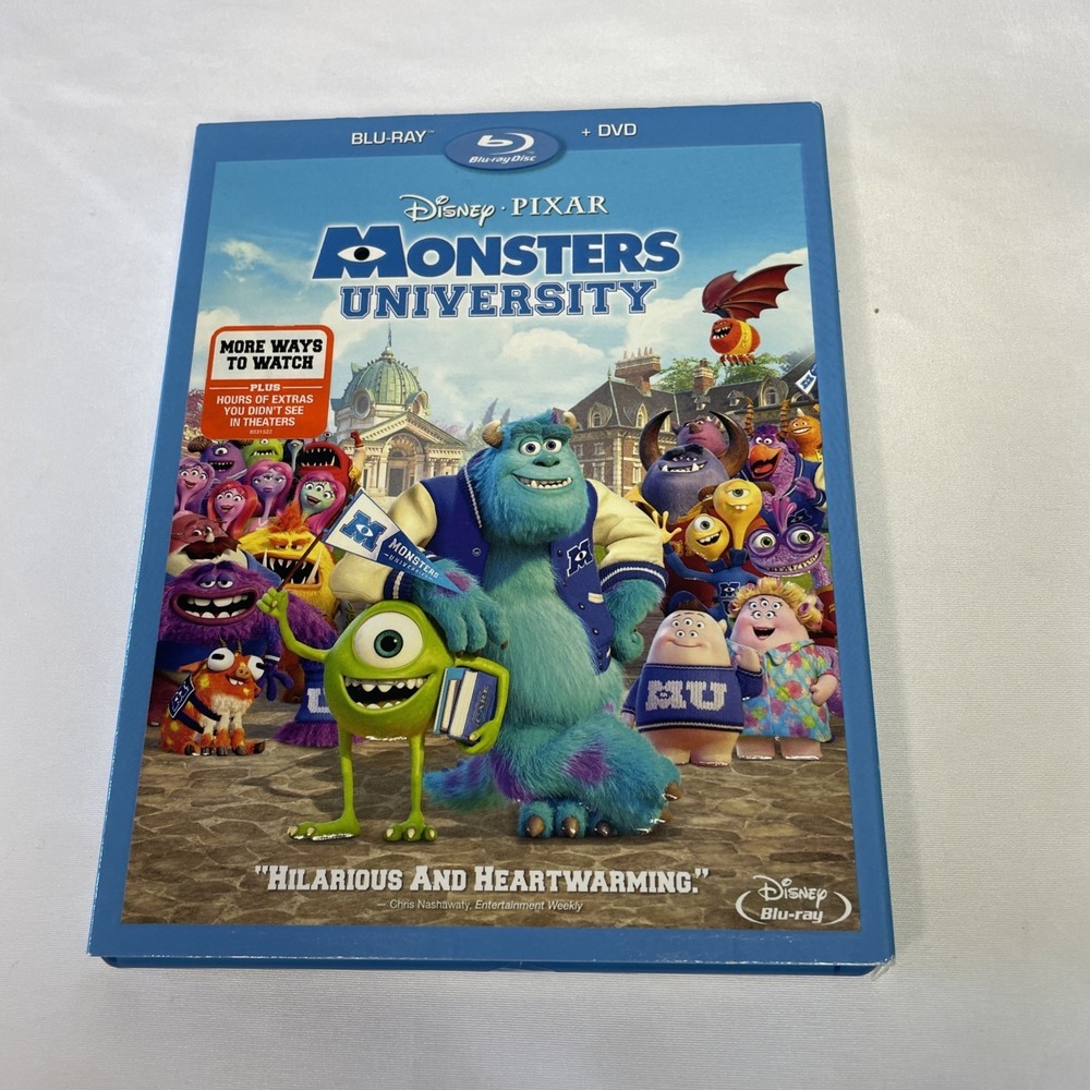 Disney Pixar Monsters University Blu-Ray DVD 2013 Movie Steve Buscemi G Rated